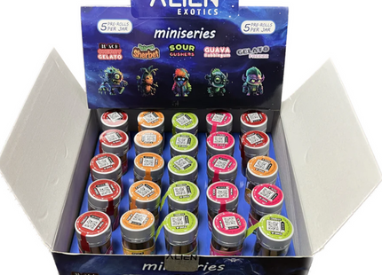 ALIEN EXOTICS THC-A PRE ROLLS BLUE BOX 25JARS