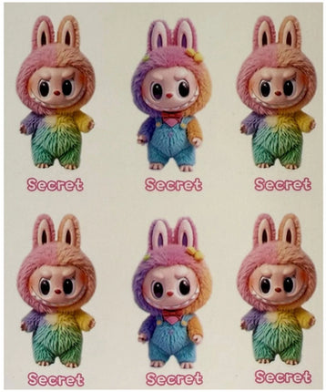 LABUBU DOLL RAINBOW WITH CHAIN