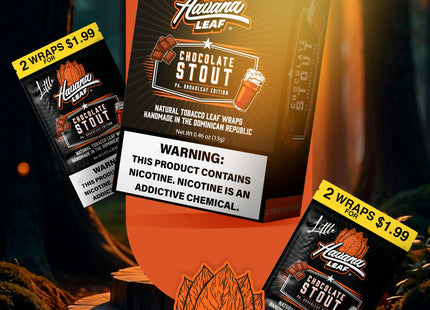 HAVANA LEAF 2PK - 2 WRAPS FOR $1.99 - 71% EXCISE TAX PAID