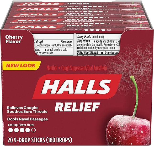 HALLS CHERRY FLAVOR - 20 CT