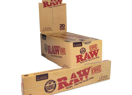 RAW-CLASSIC LEAN CONES- 20 CT