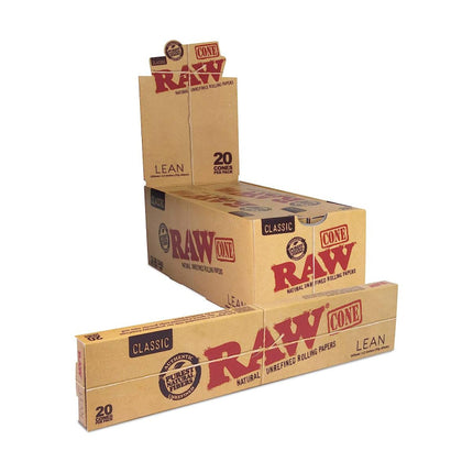 RAW-CLASSIC LEAN CONES- 20 CT
