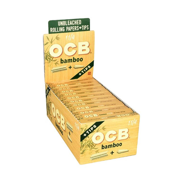 OCB BAMBOO 1 1/4 W/TIPS 24CT