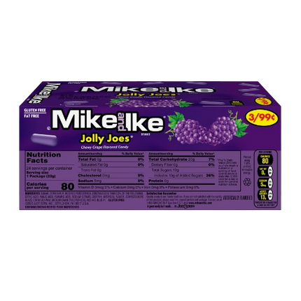 MIKE & IKE JOLLY JOES GRAPE