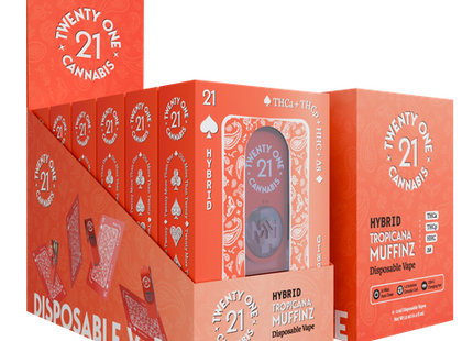21 CANNABIS USB 2ML DISPOSABLE TROPICANA MUFFINZ(H) 6PACK