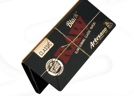 RAW CLASSIC BLACK KING SIZE SLIM ARTESANO PAPER 15PACK