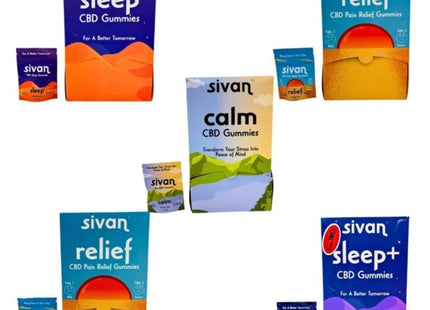 SIVAN THC 125MG RELIEF CBD GUMMY CHERRY 10PACKS
