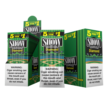 SHOW CIGARS 5 FOR 1.00$ DIAMOND 15PACK