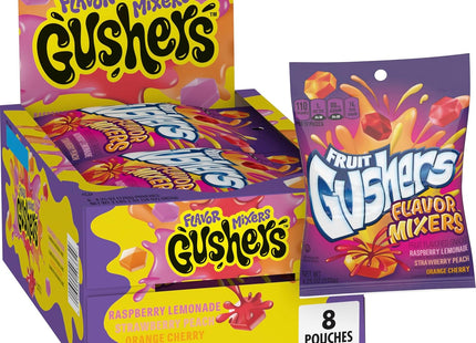 GUSHERS 4.25oZ FRUIT FLAVOR SNACK FLAVOR MIXERS 8PACKS