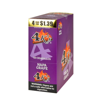 4K'S CIGAR NAPA GRAPE 15PK