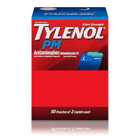 TYLENOL PM- XTRA STRGTH- 50 CT