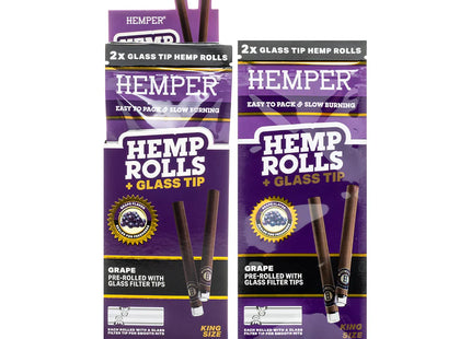 HEMPER KING ROLLS GRAPE 12CT