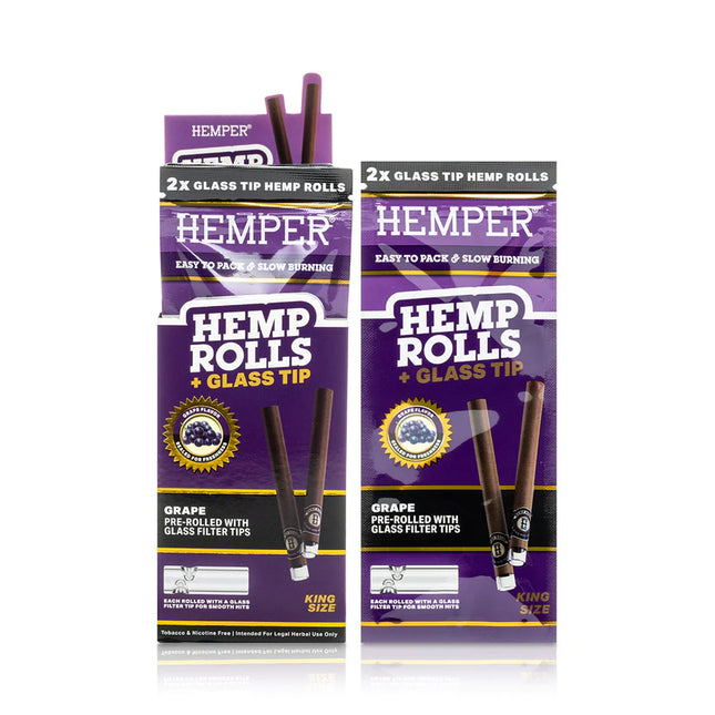 HEMPER KING ROLLS GRAPE 12CT