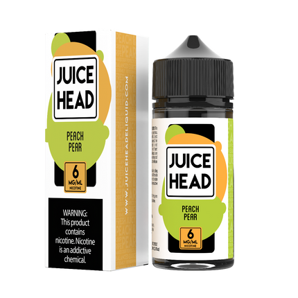 JUICE HEAD 6MG E-LIQUID PEACH PEAR 1COUNT