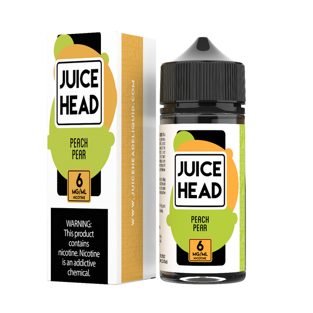 JUICE HEAD 6MG E-LIQUID PEACH PEAR 1COUNT