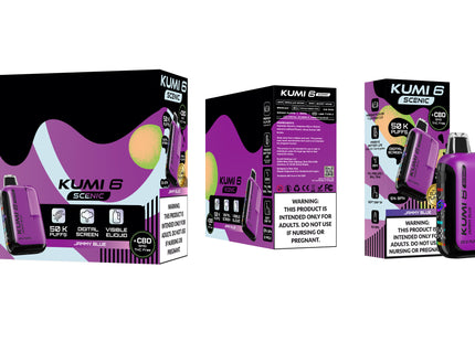KUMI 6 SCENIC + CBD 50K PUFF 22ML DISPOSABLE 5PACK