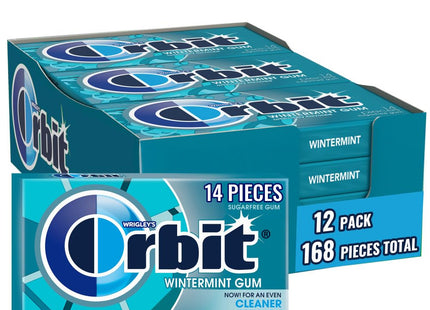 WRIGLEY'S ORBIT SUGARFREE GUM  WINTERMINT 12PACKS