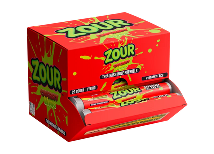 ZOUR THC-A 2G HASH HOLE PRE-ROLL 20COUNT