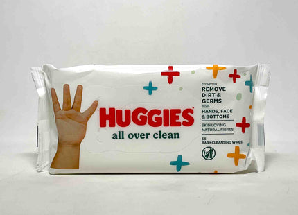 HUGGIES BABY WIPES ALL OVER CLEAN 56 CT
