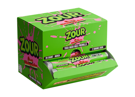 ZOUR THC-A 2G HASH HOLE PRE-ROLL 20COUNT
