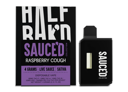 HALF BAK'D 4G LIVE SAUCE'D DISPOSABLE  5PACK