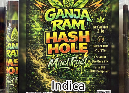 GANJA RAM 2.1G HASH HOLE PRE-ROLL 25 COUNT