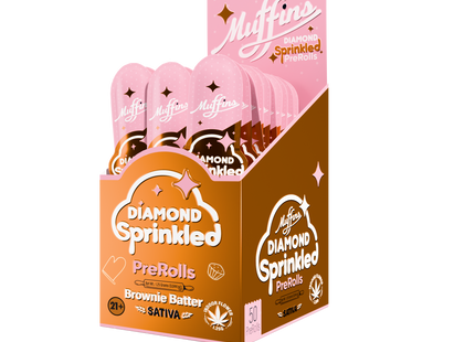 MUFFINS DIAMOND SPRINKLED 1.25G EACH 50 COUNT