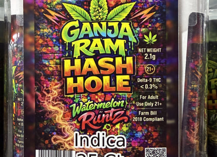 GANJA RAM 2.1G HASH HOLE PRE-ROLL 25 COUNT