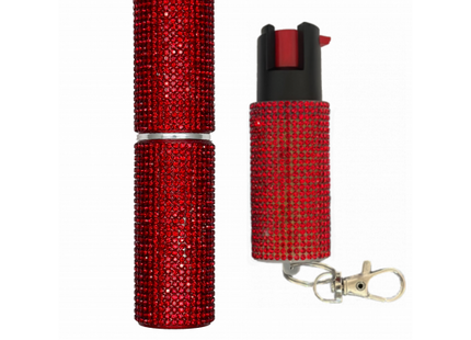 CHEETAH STONES STONES PEPPER SPRAY & STUN GUN - RED