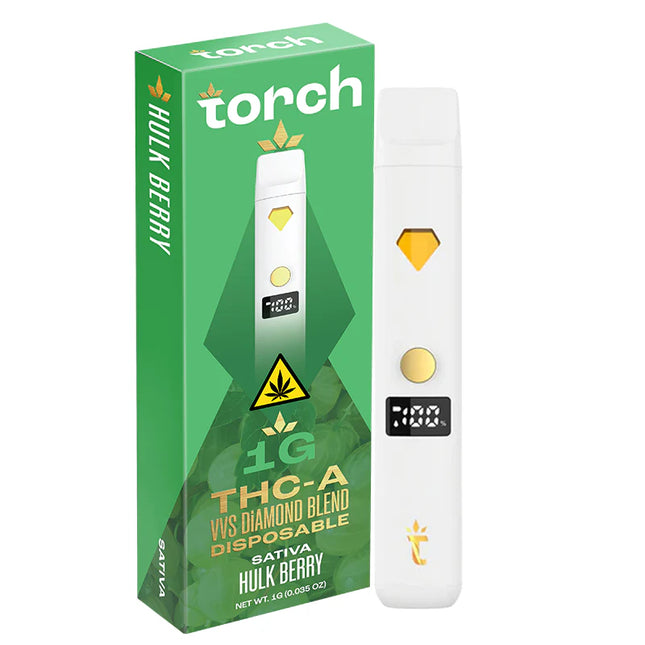 TORCH 1G THC-A DIAMOND DISPOSABLE HULK BERRY(S) 5PACK