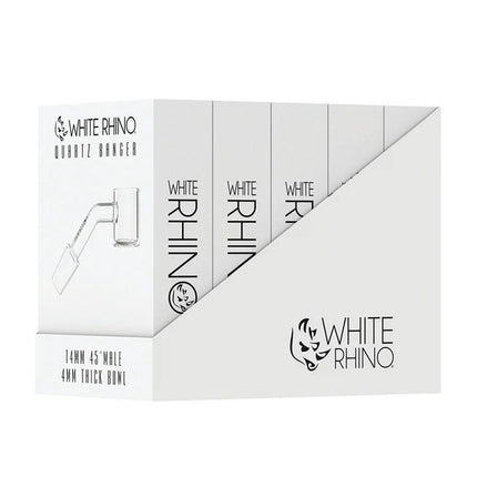 WHITE RHINO 14MM 90 MALE BANGER -2MM 5 CT