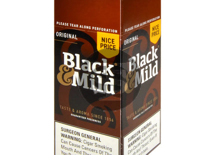 BLACK & MILD  NICE PRICE PLASTIC TIP 25 CIGARS