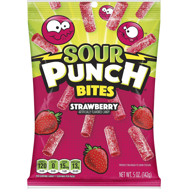 SOUR PUNCH 5oZ BITES STRAWBERRY 1COUNT