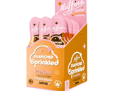 MUFFINS DIAMOND SPRINKLED 1.25G EACH 50 COUNT