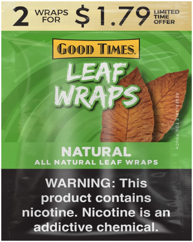 GOOD TIMES LEAF WRAPS 25-2PK